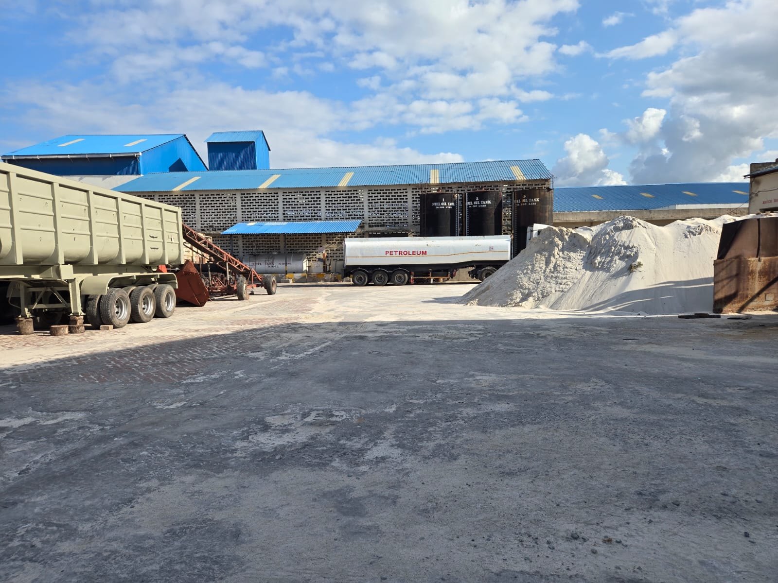 Eastern Chemical Industries plant and raw material handling area